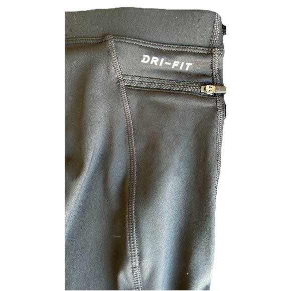 Nike Shield Mens Running Joggers Pants Size L Black Zip Ankle 859234-010 Pockets - Picture 7 of 10